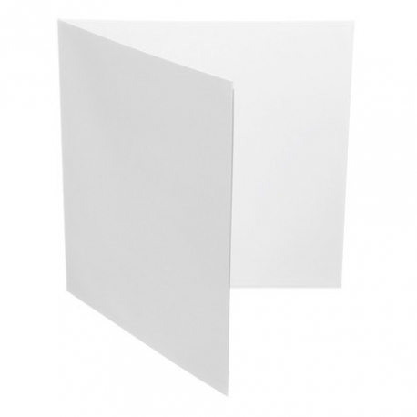 Koperta kartonowa 12" rozkładana - GATEFOLD - biała