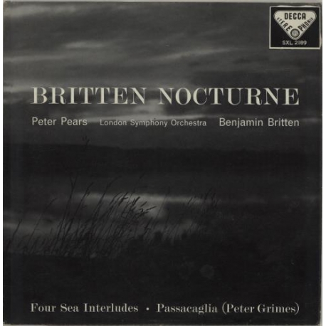 BRITTEN, Peter Pears, The London Symphony Orchestra - Nocturne - Four Sea Interludes - Passacaglia, HQ180G, Speakers Corner 2004