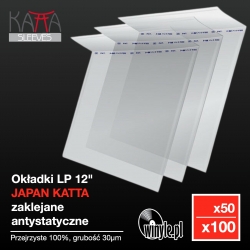Okładka foliowa 12" 2LP JAPAN KATTA zaklejana antystatyczna