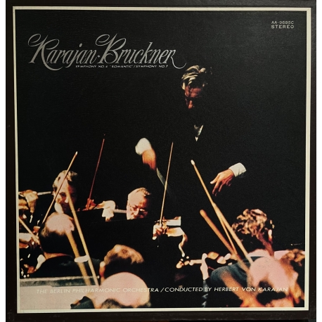 Karajan/ Bruckner - Symphony No. 4 ("Romantic"), Symphony No. 7, BOX 3LP,LP, JAPAN 1971 r.