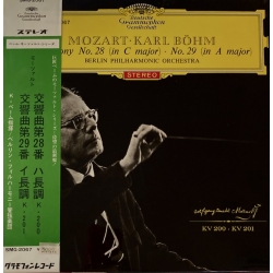 Mozart: Symphonies Nos. 28 & 29, Karl Böhm, LP JAPAN