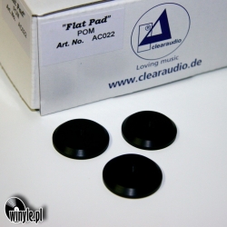 Podkładki pod kolce - antyrezonansowe CLEARAUDIO Flat Pad POM komplet - 3szt.