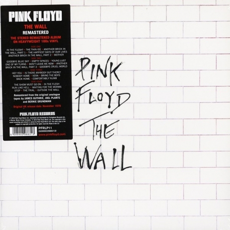 Pink Floyd The Wall, 2LP HQ 180G Reedycja 2016 Parlophone/Warner EU